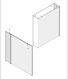 Stellwande 215 cm hoch